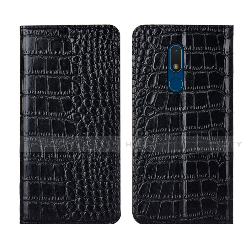 Custodia Portafoglio In Pelle Cover con Supporto L07 per Nokia C3
