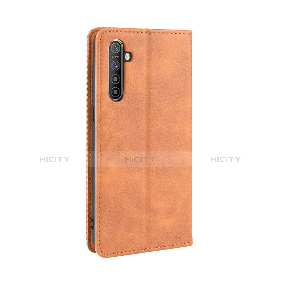 Custodia Portafoglio In Pelle Cover con Supporto L07 per Oppo K5 Arancione