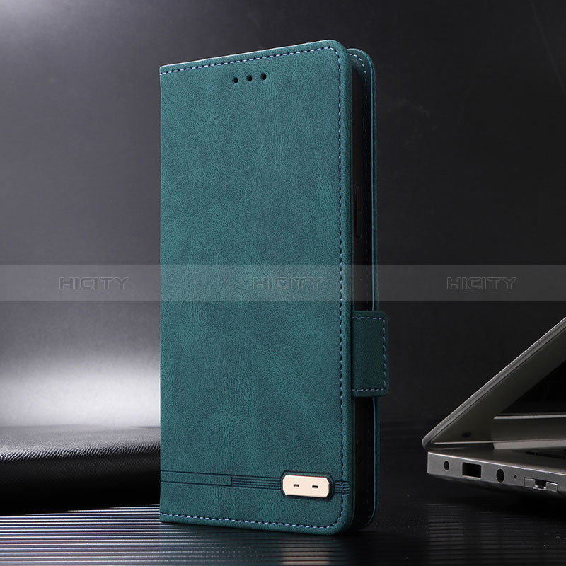 Custodia Portafoglio In Pelle Cover con Supporto L07Z per Huawei Honor X6a Verde