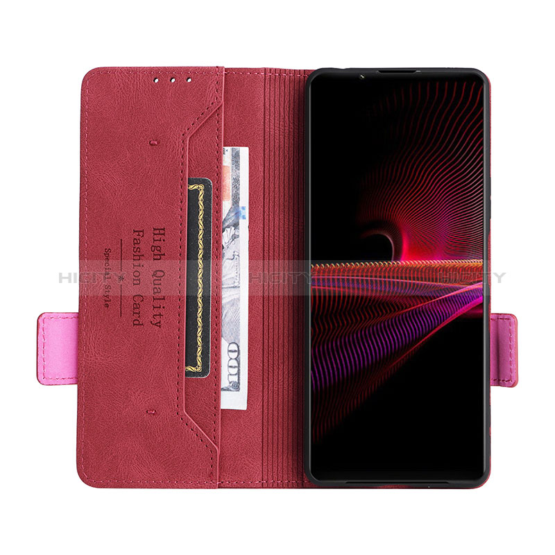 Custodia Portafoglio In Pelle Cover con Supporto L07Z per Sony Xperia 1 III