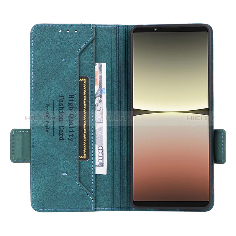Custodia Portafoglio In Pelle Cover con Supporto L07Z per Sony Xperia 5 IV