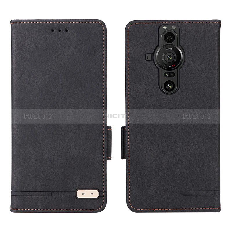 Custodia Portafoglio In Pelle Cover con Supporto L07Z per Sony Xperia PRO-I