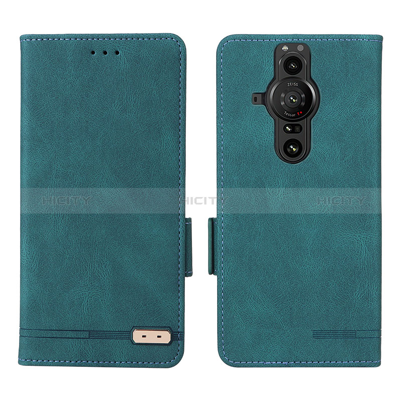 Custodia Portafoglio In Pelle Cover con Supporto L07Z per Sony Xperia PRO-I