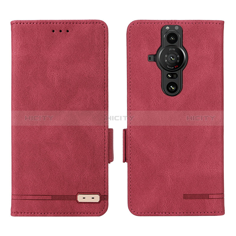 Custodia Portafoglio In Pelle Cover con Supporto L07Z per Sony Xperia PRO-I