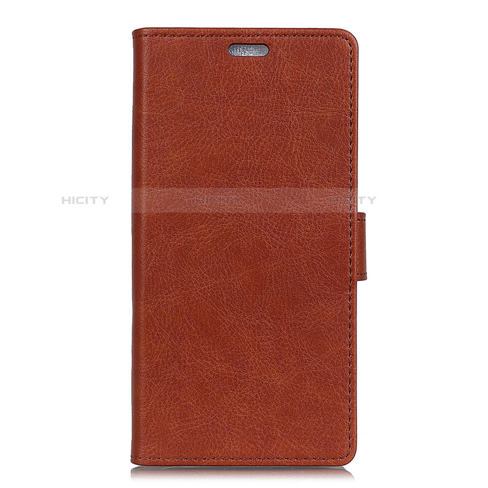 Custodia Portafoglio In Pelle Cover con Supporto L08 per Asus Zenfone 5 ZE620KL Marrone