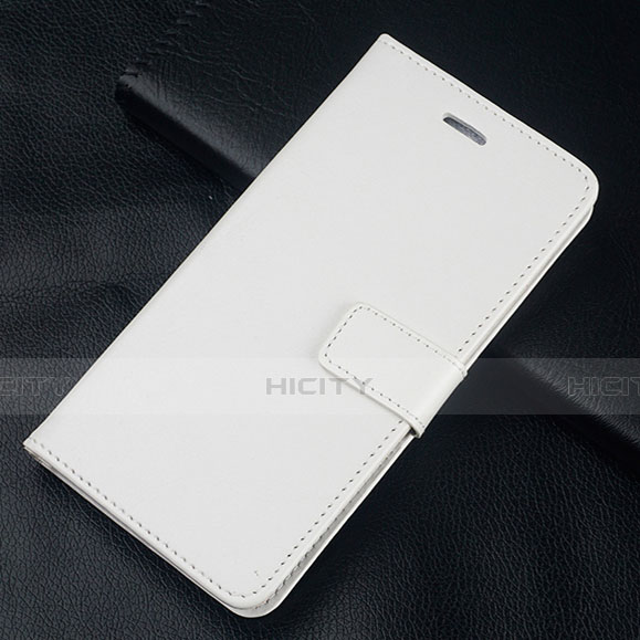 Custodia Portafoglio In Pelle Cover con Supporto L08 per Huawei Honor 10 Lite Bianco