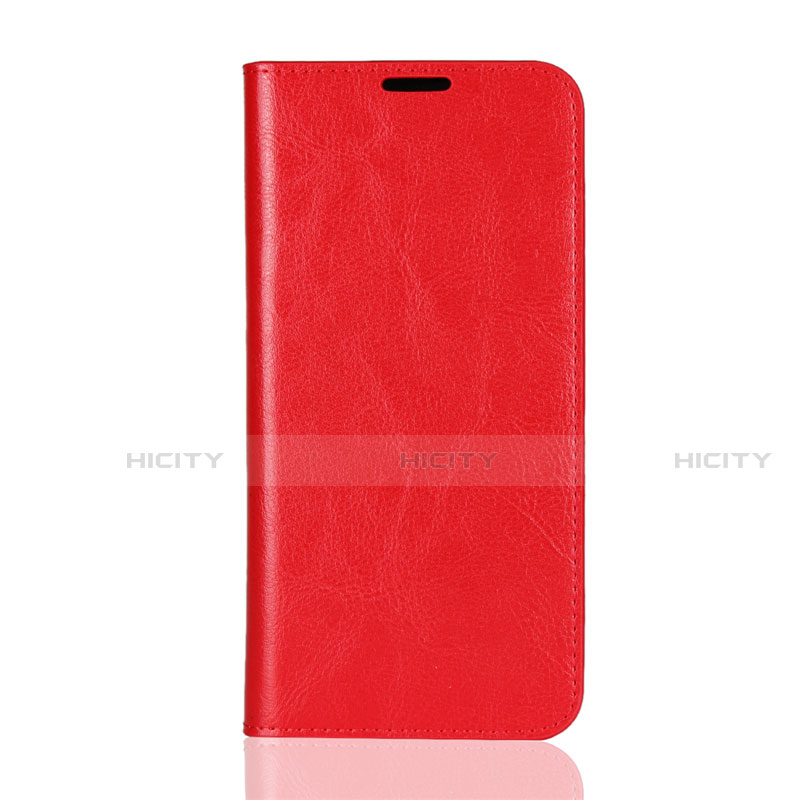 Custodia Portafoglio In Pelle Cover con Supporto L08 per Huawei Honor 8X Rosso
