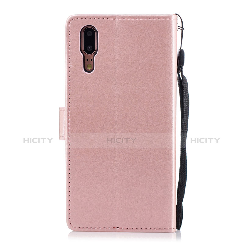 Custodia Portafoglio In Pelle Cover con Supporto L08 per Huawei P20