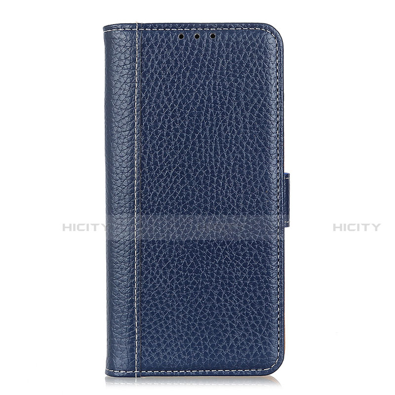 Custodia Portafoglio In Pelle Cover con Supporto L08 per Oppo A8 Blu