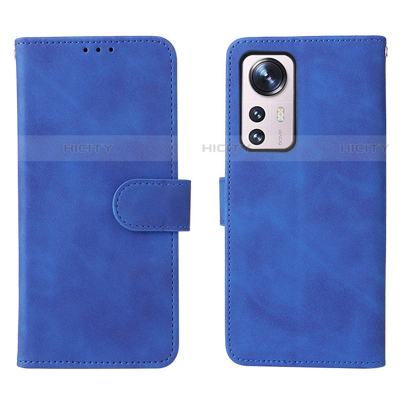 Custodia Portafoglio In Pelle Cover con Supporto L08 per Xiaomi Mi 12S Pro 5G Blu