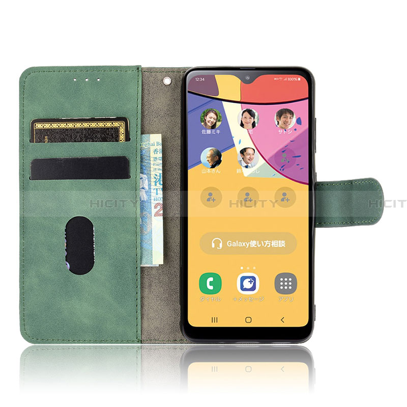 Custodia Portafoglio In Pelle Cover con Supporto L08Z per Samsung Galaxy A21 SC-42A