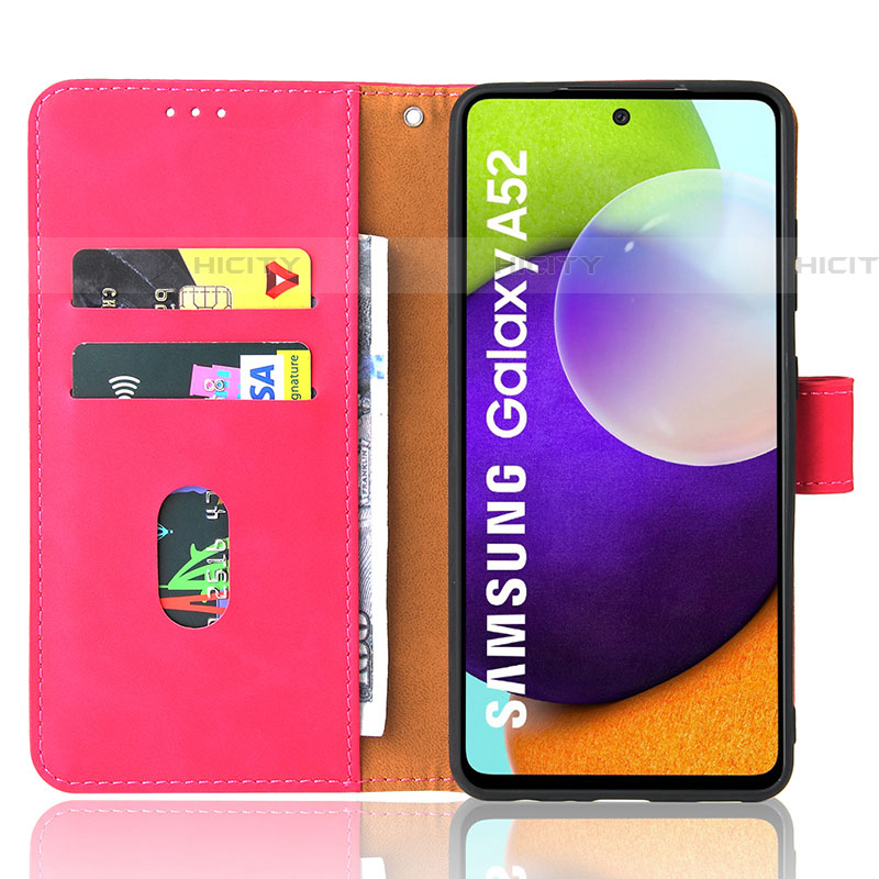 Custodia Portafoglio In Pelle Cover con Supporto L08Z per Samsung Galaxy A52 5G