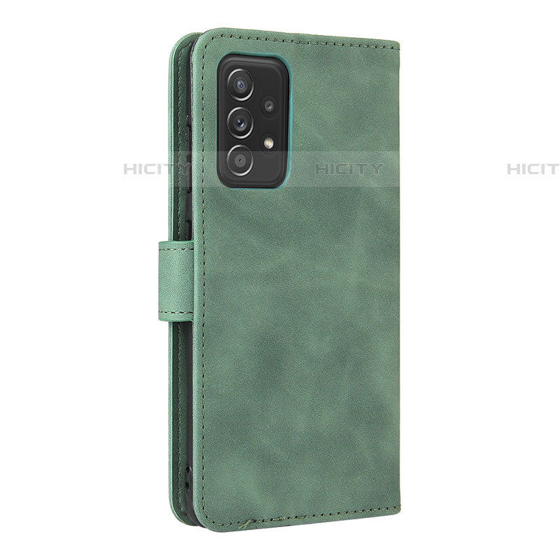 Custodia Portafoglio In Pelle Cover con Supporto L08Z per Samsung Galaxy A52 5G Verde