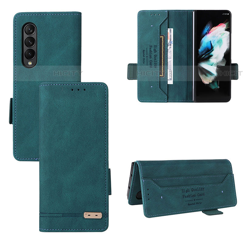 Custodia Portafoglio In Pelle Cover con Supporto L08Z per Samsung Galaxy Z Fold4 5G