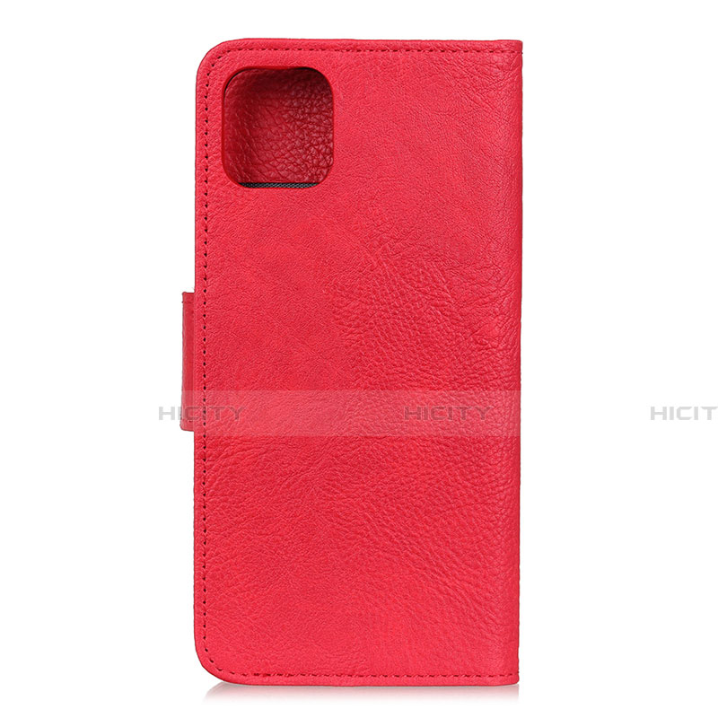 Custodia Portafoglio In Pelle Cover con Supporto L09 per Huawei Honor 30S Rosso