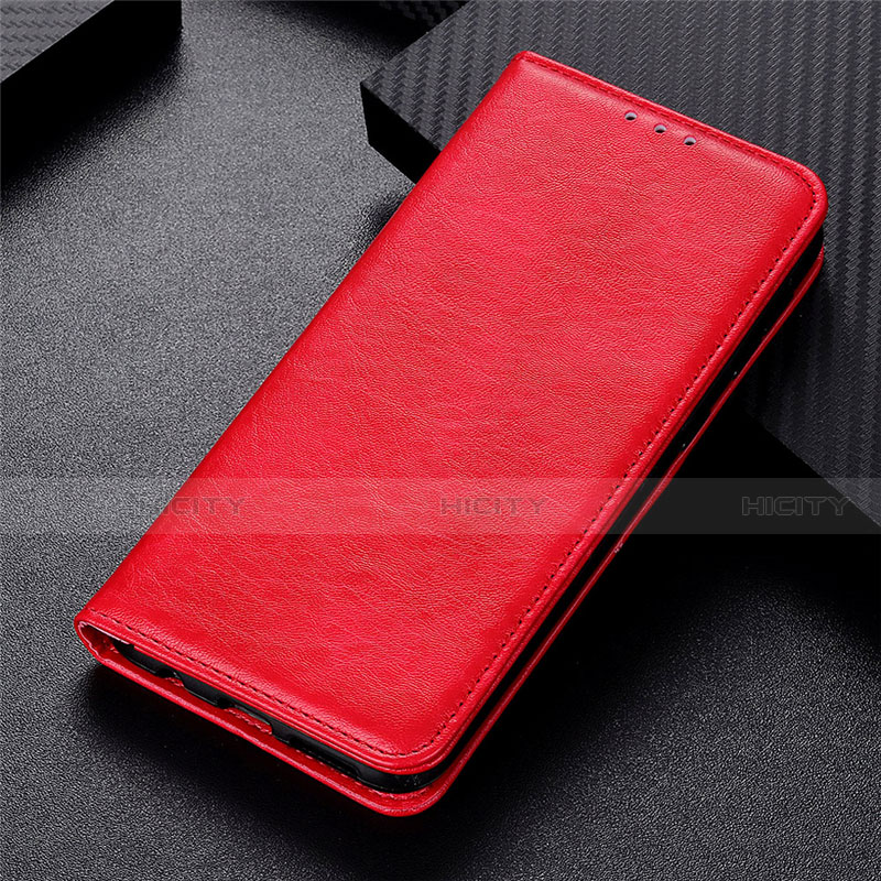 Custodia Portafoglio In Pelle Cover con Supporto L09 per Motorola Moto G 5G Rosso