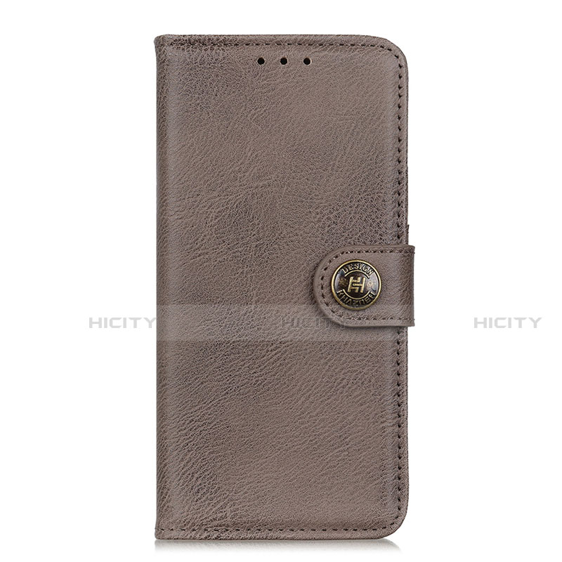 Custodia Portafoglio In Pelle Cover con Supporto L09 per Oppo A32 Grigio