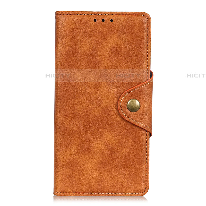 Custodia Portafoglio In Pelle Cover con Supporto L09 per Xiaomi Mi 10 Lite Arancione