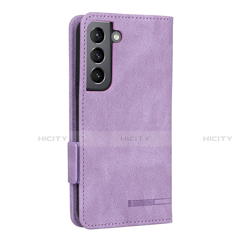 Custodia Portafoglio In Pelle Cover con Supporto L09Z per Samsung Galaxy S21 5G Viola