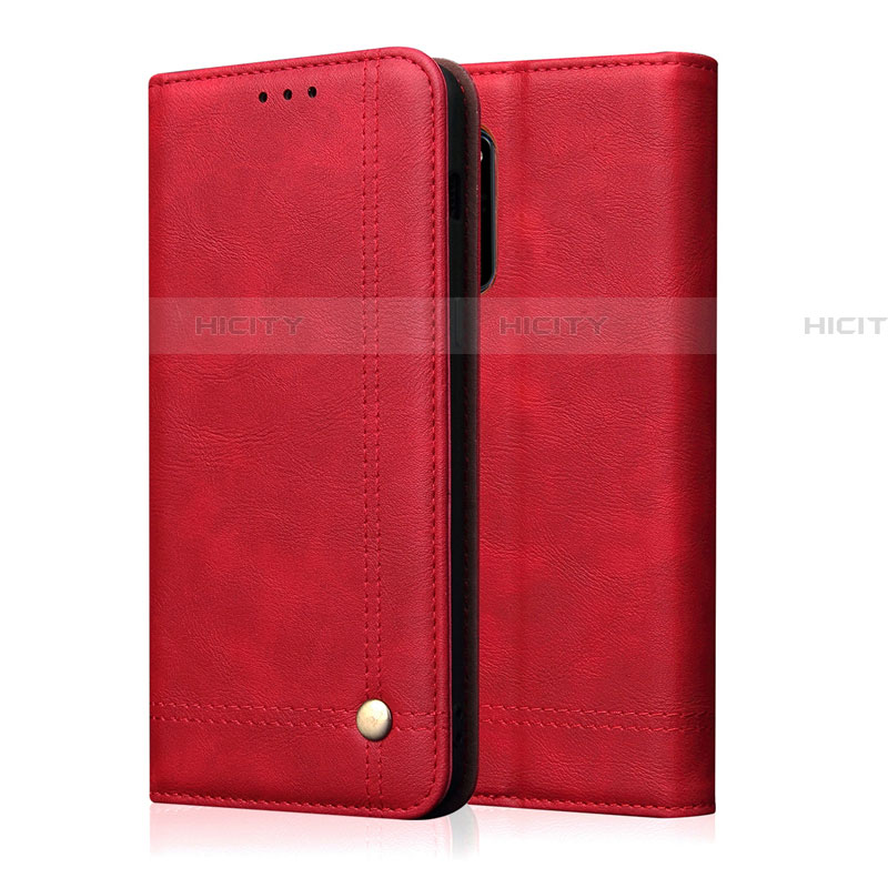 Custodia Portafoglio In Pelle Cover con Supporto L10 per Samsung Galaxy A51 5G Rosso