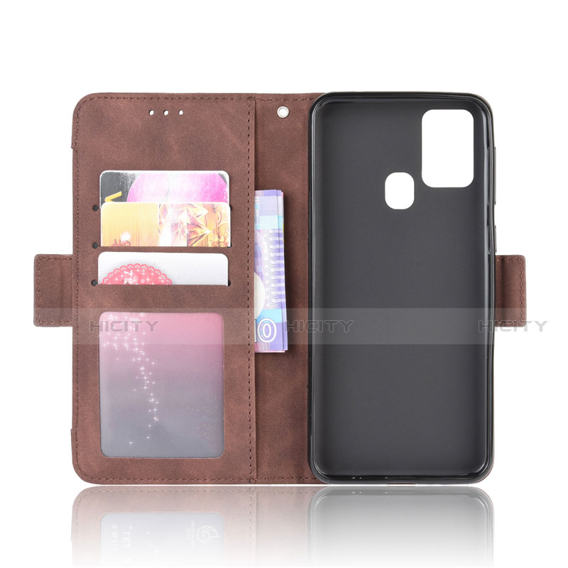 Custodia Portafoglio In Pelle Cover con Supporto L10 per Samsung Galaxy M21s