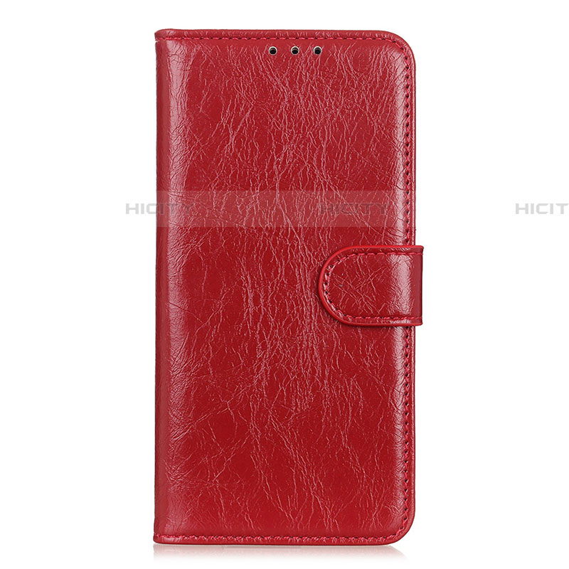 Custodia Portafoglio In Pelle Cover con Supporto L10 per Xiaomi Mi 10 Lite Rosso