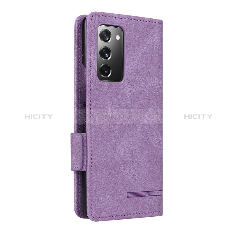 Custodia Portafoglio In Pelle Cover con Supporto L10Z per Samsung Galaxy Z Fold2 5G