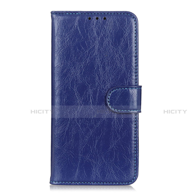 Custodia Portafoglio In Pelle Cover con Supporto L12 per Huawei Y5p Blu