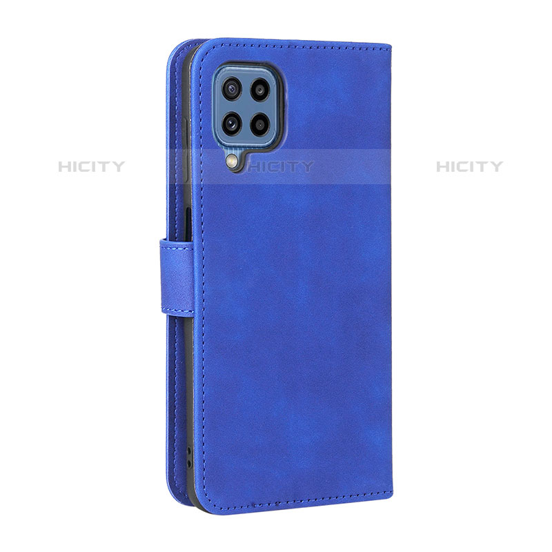 Custodia Portafoglio In Pelle Cover con Supporto L12Z per Samsung Galaxy M32 4G Blu