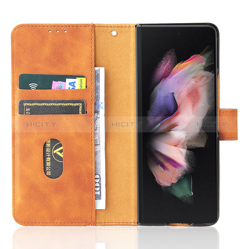 Custodia Portafoglio In Pelle Cover con Supporto L12Z per Samsung Galaxy Z Fold3 5G