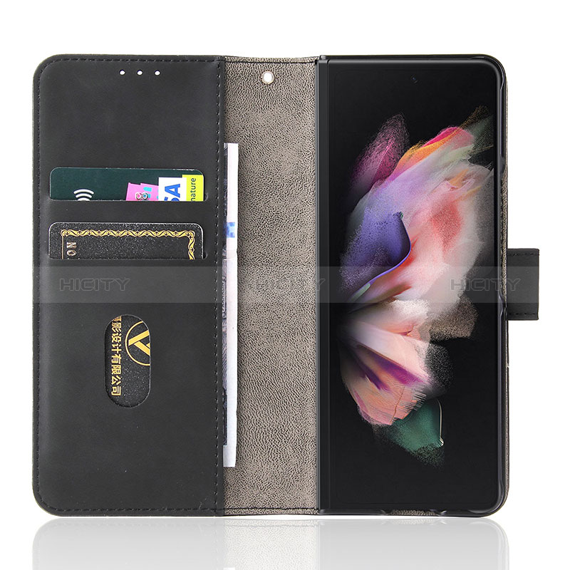 Custodia Portafoglio In Pelle Cover con Supporto L12Z per Samsung Galaxy Z Fold3 5G
