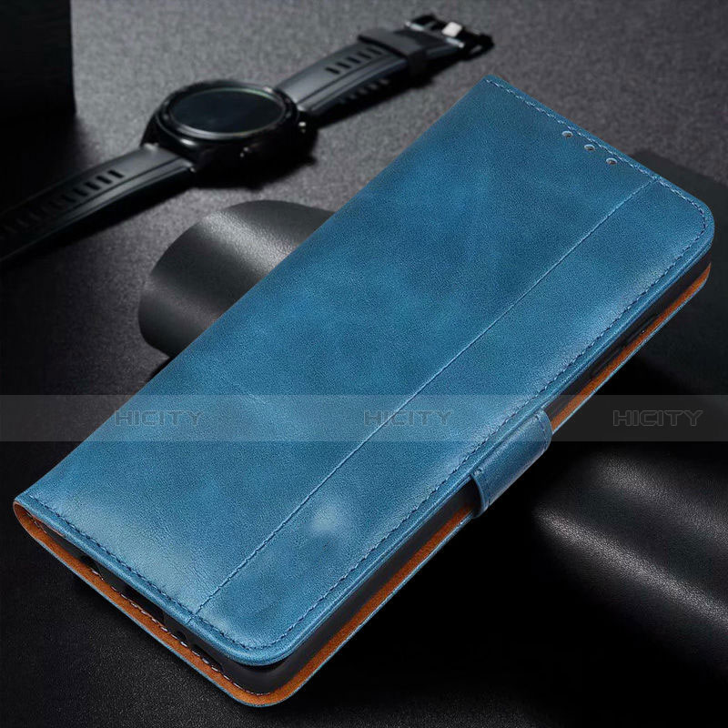 Custodia Portafoglio In Pelle Cover con Supporto L14 per Samsung Galaxy M21s Blu