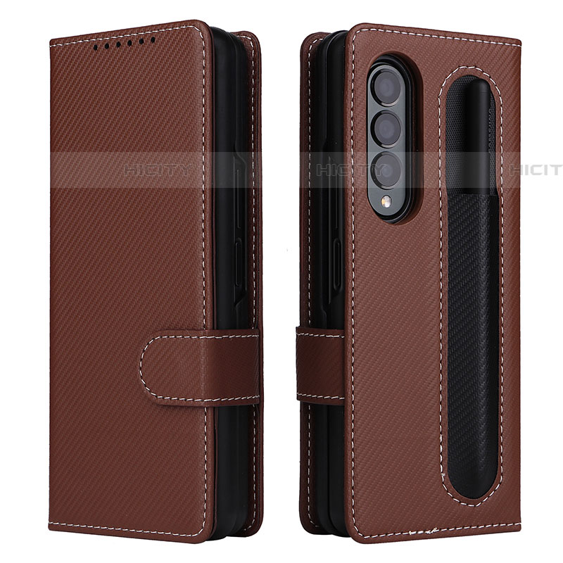 Custodia Portafoglio In Pelle Cover con Supporto L14Z per Samsung Galaxy Z Fold4 5G