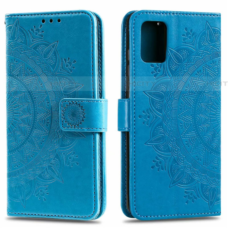 Custodia Portafoglio In Pelle Cover con Supporto L15 per Samsung Galaxy A51 5G Cielo Blu