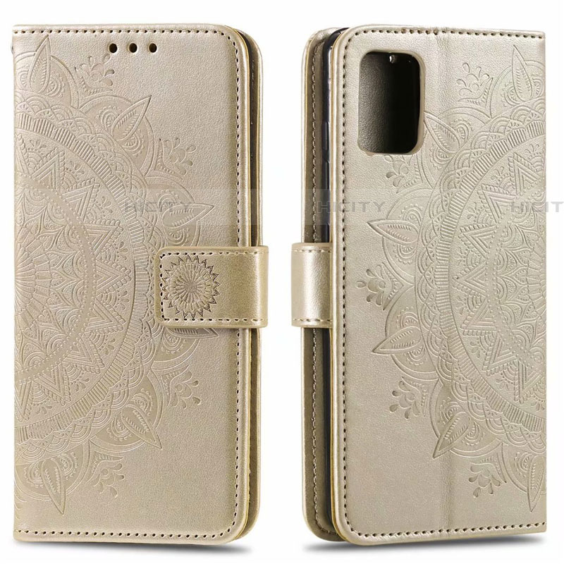 Custodia Portafoglio In Pelle Cover con Supporto L15 per Samsung Galaxy A51 5G Oro