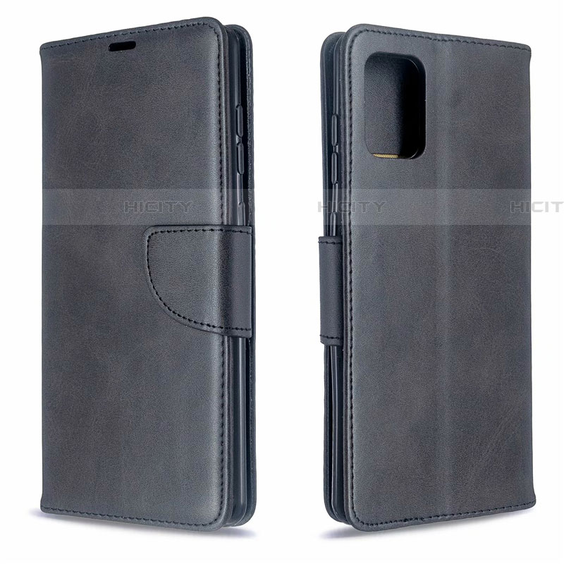 Custodia Portafoglio In Pelle Cover con Supporto L16 per Samsung Galaxy A71 5G Nero