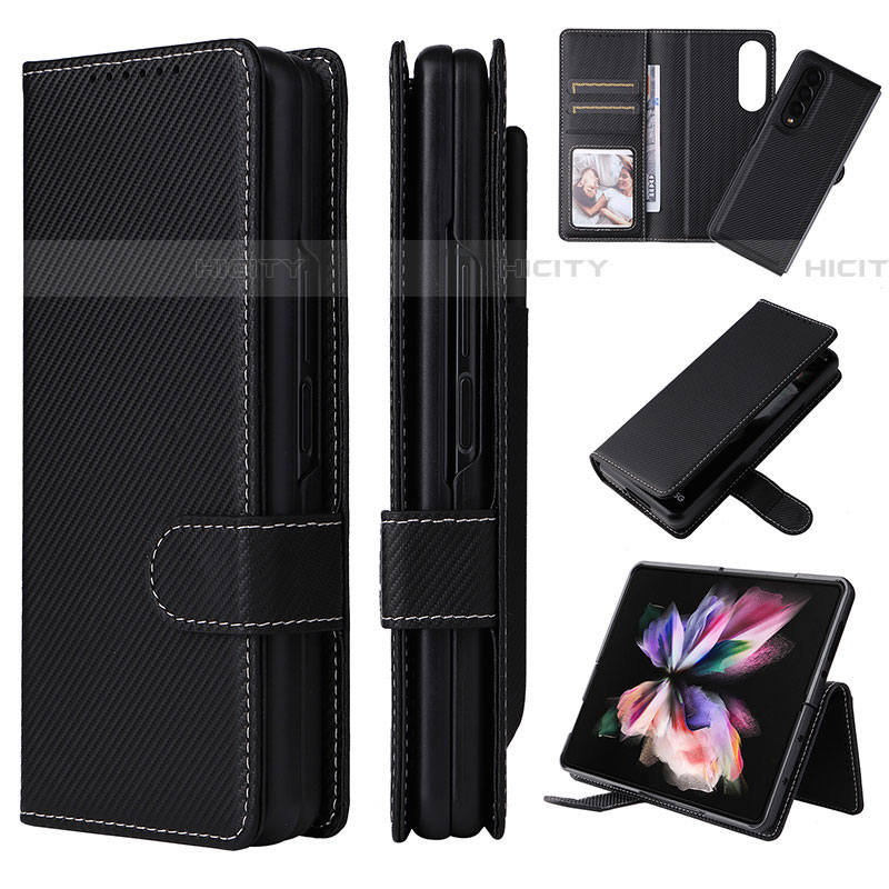 Custodia Portafoglio In Pelle Cover con Supporto L16Z per Samsung Galaxy Z Fold4 5G