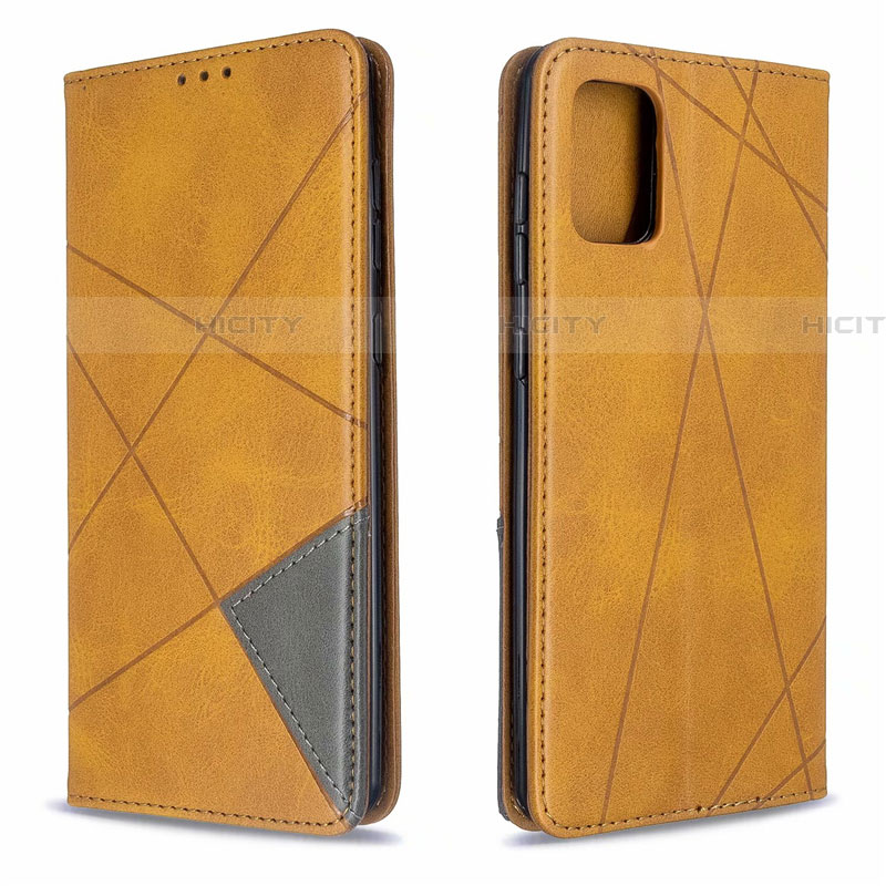Custodia Portafoglio In Pelle Cover con Supporto L18 per Samsung Galaxy A71 5G Arancione