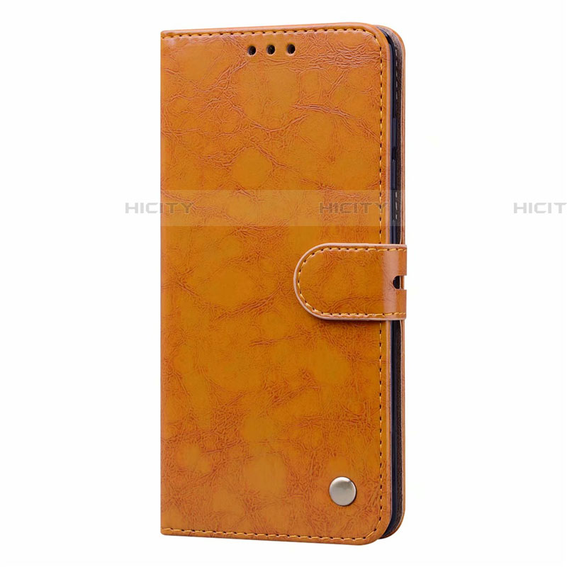 Custodia Portafoglio In Pelle Cover con Supporto L23 per Samsung Galaxy A71 5G Arancione