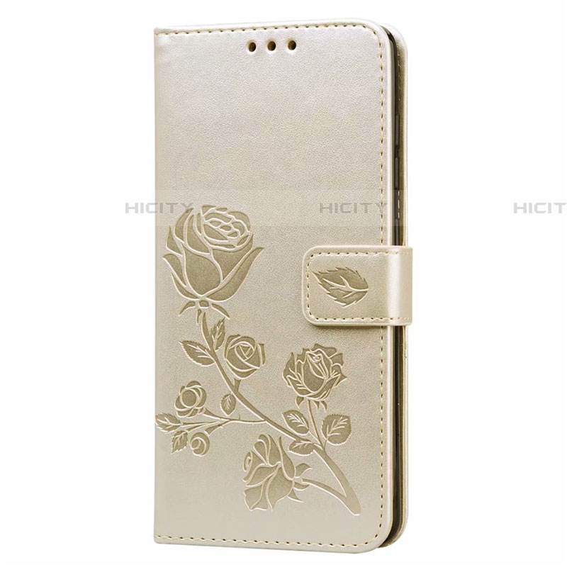 Custodia Portafoglio In Pelle Cover con Supporto L24 per Samsung Galaxy A71 5G Oro