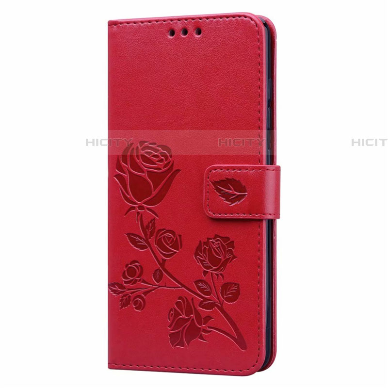 Custodia Portafoglio In Pelle Cover con Supporto L24 per Samsung Galaxy A71 5G Rosso