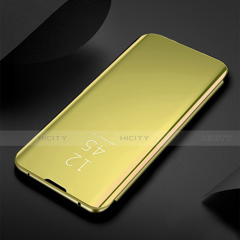 Custodia Portafoglio In Pelle Cover con Supporto Laterale Specchio Cover H01 per Samsung Galaxy S21 5G