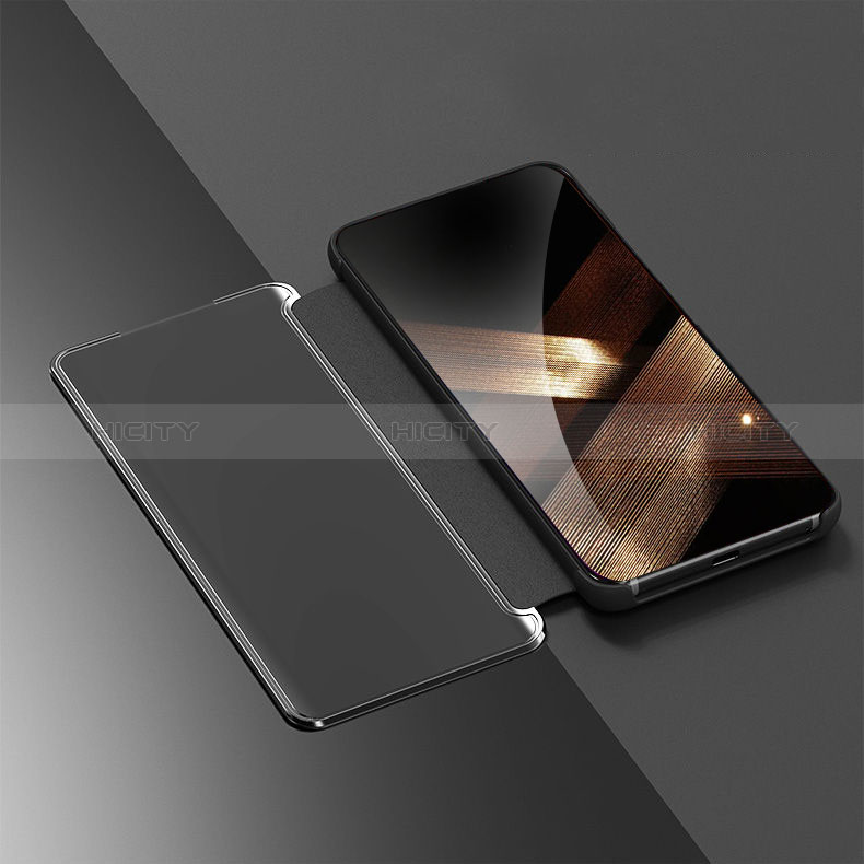 Custodia Portafoglio In Pelle Cover con Supporto Laterale Specchio Cover L01 per Apple iPhone 15