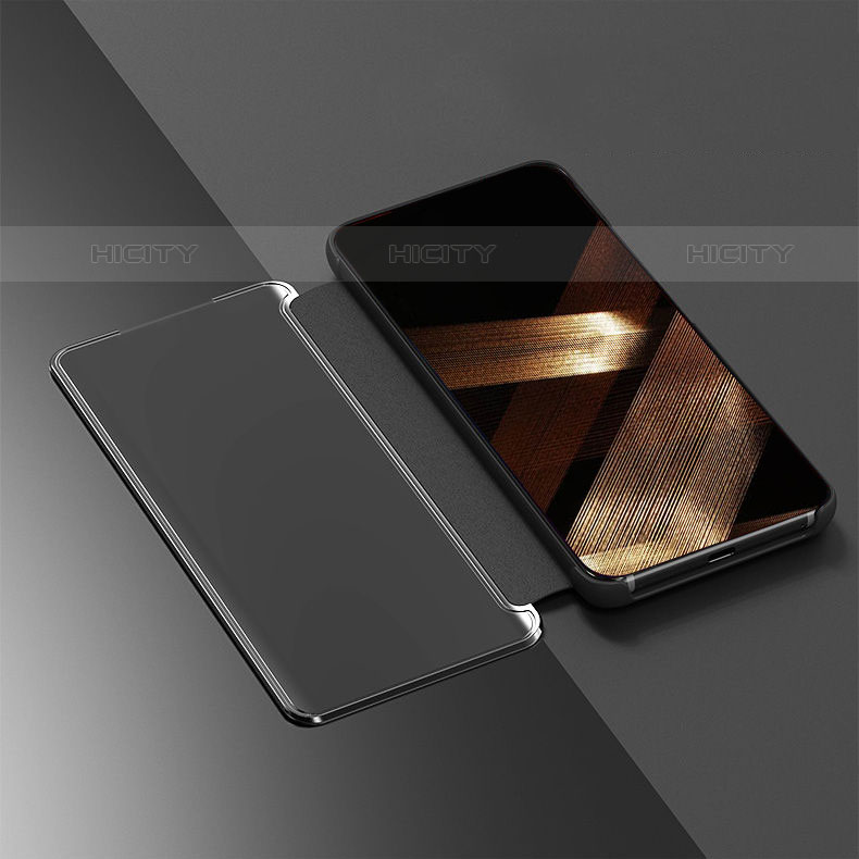 Custodia Portafoglio In Pelle Cover con Supporto Laterale Specchio Cover L01 per Apple iPhone 15 Pro
