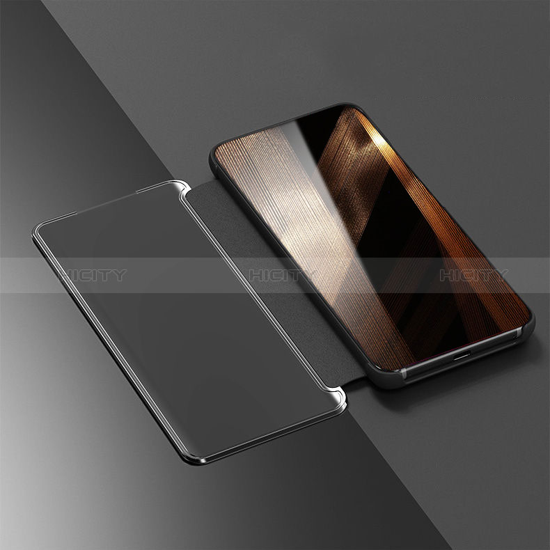 Custodia Portafoglio In Pelle Cover con Supporto Laterale Specchio Cover L01 per Samsung Galaxy A50