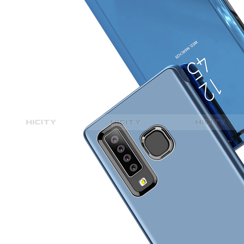 Custodia Portafoglio In Pelle Cover con Supporto Laterale Specchio Cover L01 per Samsung Galaxy A9 (2018) A920