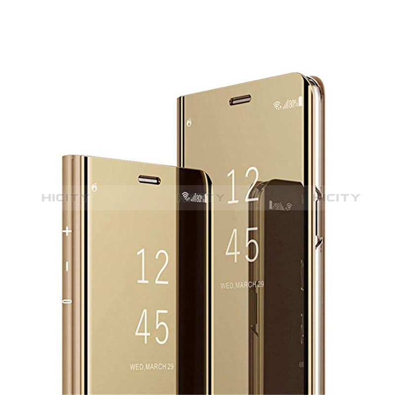 Custodia Portafoglio In Pelle Cover con Supporto Laterale Specchio Cover L01 per Samsung Galaxy M80S