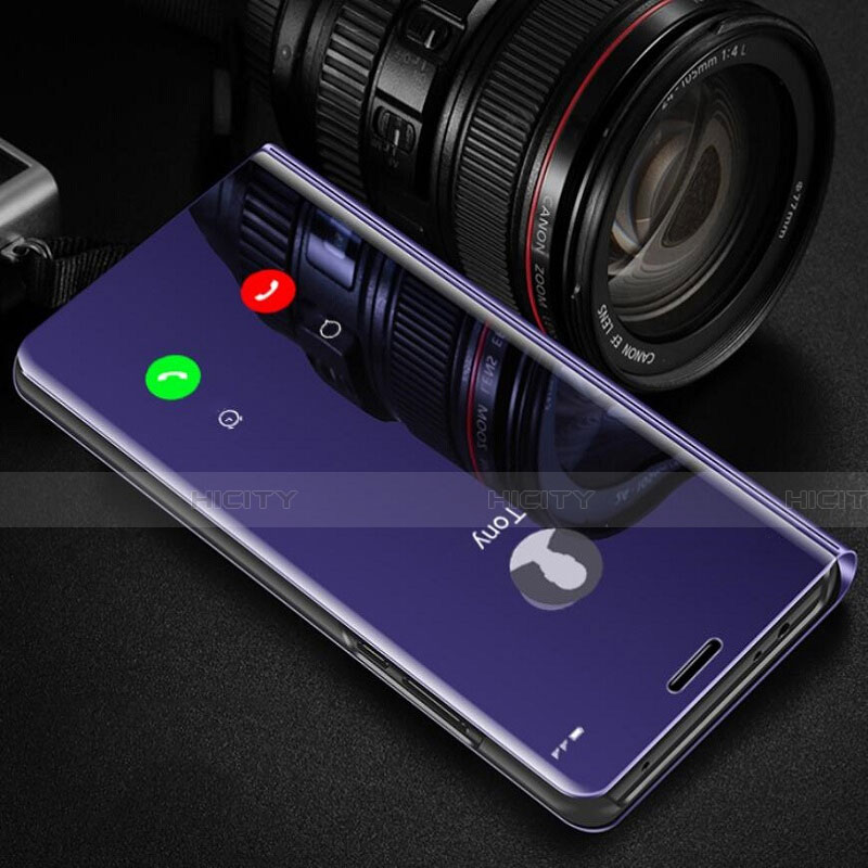 Custodia Portafoglio In Pelle Cover con Supporto Laterale Specchio Cover L02 per Huawei Honor 9X Pro