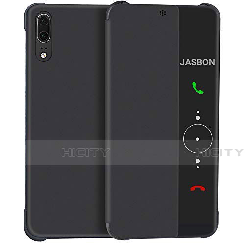 Custodia Portafoglio In Pelle Cover con Supporto Laterale Specchio Cover L02 per Huawei P20