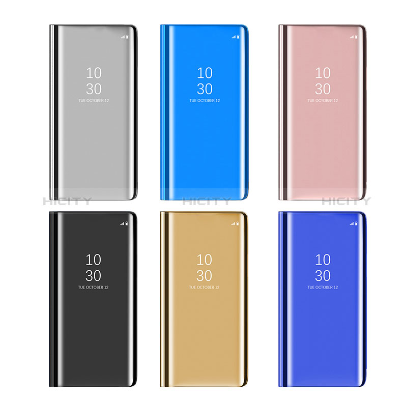 Custodia Portafoglio In Pelle Cover con Supporto Laterale Specchio Cover L02 per Oppo Find X3 5G